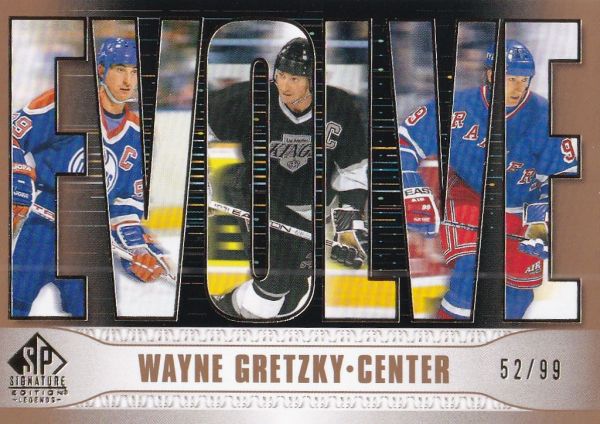 insert karta WAYNE GRETZKY 20-21 SP Signature Legends Evolve Gold /99